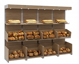 картинка Нейтральные пристенные витрины CARBOMA